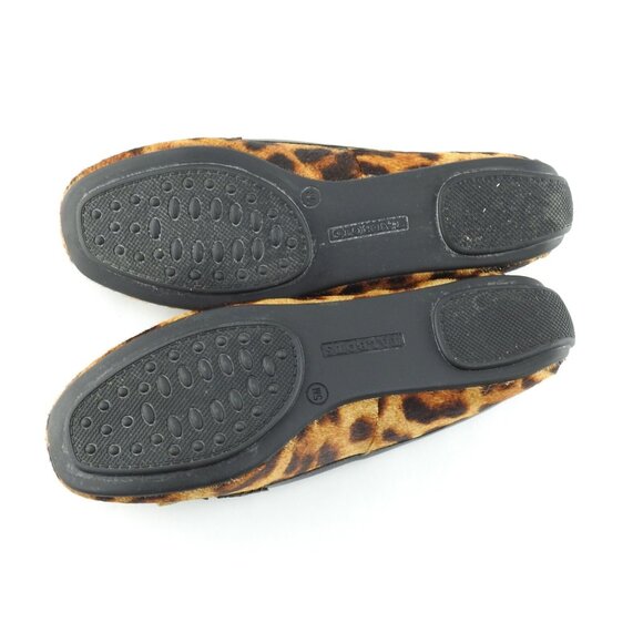 Talbots Everson Tasseled Leopard Print Leather Driving Moccasins Sz 5 Animal Fla - Picture 10 of 14